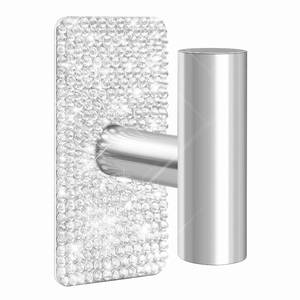 lot 20238 image: Yivaiks Bling Wall Towel Hooks,Shiny Heavy Duty Sticky Holder Waterproof Towel Hooks for Hanging Coat, Clothes, Closet Hook Wall Mount (Square 2 Pack)