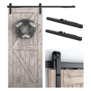 lot 7822 image: 6.6FT Single Barn Door Hardware Kit Manual