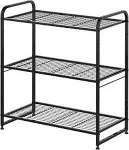 lot 11921 image: Stackable Wire Storage Rack Organizer