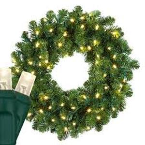 lot 11943 image: Christmas Holiday Wreath With Lights