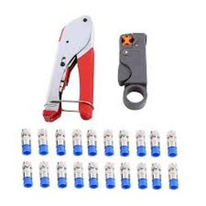 lot 12126 image: Coaxial F-Type Cable Crimper Tool Kit