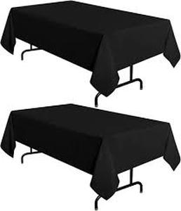 lot 14354 image: Black table cloths (2)