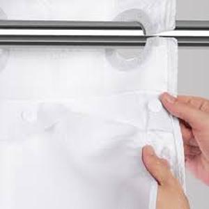 lot 14420 image: Shower Curtain with snap in Liner