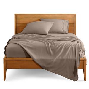 lot 1674 image: Bare Home Split King Sheet Set - 1800 Ultra-Soft Microfiber Bed Sheets - Double Brushed - Deep Pockets - Easy Fit - 5 Piece Set - Bed Sheets & Pillowcases (Split King, Taupe)