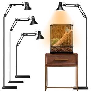 lot 1691 image: DXOVEEN Reptile Heat lamp Reptile Light Fixture with Heat Lamp Stand,Height Range from 15.7inch to 74.3inch with 360°Adjustable Swing Arm for Bearded Dragon Turtles Snake and Chicks
