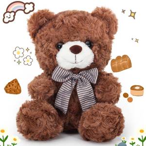 lot 2004 image: Brown Teddy Bear Stuffed Animal, Valentines Day Gifts for Kids, Bear Gifts for Girlfriend, 8�� Soft Stuffed Bear Plush Toy for Kids 3, Teddy Bear Baby Shower Decorations, Birthday Xmas Gifts(Brown)