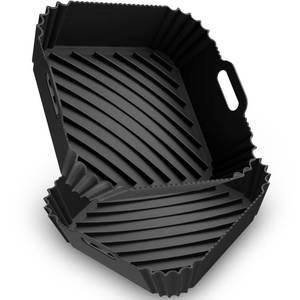 lot 2071 image: Air Fryer Silicone Liners 2 Pack, Reusable Square Air fryer Basket Liners, 4-6Qt Silicone Baking Tray for Instant Air fryer, Oven Microwave Pot Accessories, Food Grade Kitchen Gadgets