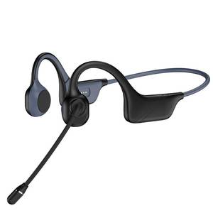 lot 2072 image: Hostena Bone Conduction Headphones with Mic, Bluetooth 5.4, Open-Ear Headphones with Noise-Canceling Rotated Boom Microphone, Wireless Headset Sweatproof Earphones for Working, Running, Driving
