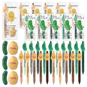 lot 2077 image: Sayglossy 24 Sets Employee Appreciation Gifts Bulk Positive Pickle Potato Pens with Animal Pun Note Cards Thank You Gifts for Coworkers Staff Team Office Party Supplies Easter Teacher Appreciation