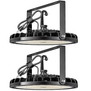 lot 3212 image: 200W UFO LED High Bay Light 2PCS, 28000 LM with US Plug 5ft Cable, 5000K, Commercial Warehouse Shop Factory Barn Garage Area Lighting Fixture, Non-Dim