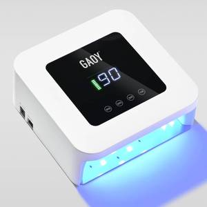 lot 3215 image: GAOY Cordless UV LED Nail Lamp for Gel Nails, Rechargeable UV Light, Professional Nail Dryer with 4 Timers, Automatic Sensor and Sensitive Mode for Fast Curing, White