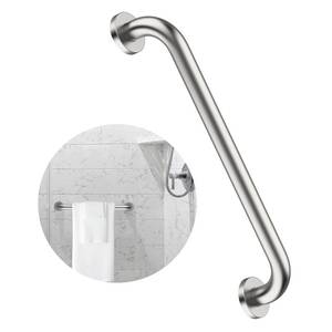 lot 4343 image: 16 Inch Shower Grab Bar Satin Brushed Nickel, ZUEXT Stainless Steel Safety Grab Bar Handle, Bathroom Balance Bar, Safety Hand Rail Support - Handicap, Elderly, Injury, Senior Assist Bath Handle