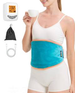 lot 4356 image: Cordless Portable Heating Pad for Back Pain Relief, Rechargeable Heated Massage Pad for Period Cramps, 3-Level Vibration, 104-140�� Adjustable Temp, 304560Mins Timer, Type-C Cable & Storage Bag