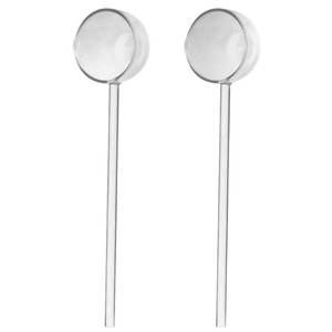 lot 4360 image: TWZKXC 2 Pcs 9.65�� Heat Glass Ladle, High Temperature Borosilicate Glass Mixing Utensil Ladle With Pourable Mouth Can Be Heated Directly With Open Flame for Home Kitchen Banquet Restaurant Soup Spoon