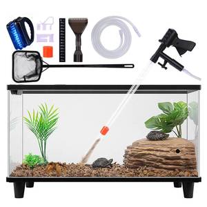 lot 4365 image: ORLYOBABE Fish Tank Cleaner Kit, Gravel Vacuum for Aquarium, Fish Tank Aquarium Vacuum Gravel Cleaner, Aquarium Siphon with Magnetic Fish Tank Glass Cleaner, Aquarium Cleaning Tools Water Changer