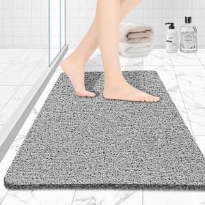lot 4379 image: Joyhalo Shower Mat Bathtub Mat Non Slip, Bathmats Non Slip, Quick Drying Foot Scrubber Loofah Mats for Shower, Tub, Bathroom, Home, 32x24inch, Grey
