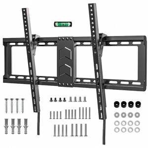 lot 5001 image: TV Wall Mount for Most 37-82 Inch, Low Profile Tilt Wall Mount TV Bracket for FlatCurved TVs with Max VESA 600x400mm, Fits 16-24 Studs Up to 132 lbs, Black