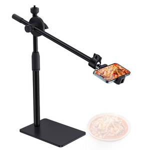 lot 5029 image: HVAYING Overhead Phone and Camera Mount Stand for YouTube Live Video Cooking Makeup and Crafts - Compatible with iPhone Logitech Webcam
