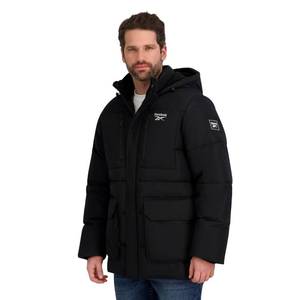 lot 5970 image: Reebok Mens Puffer Parka Heavyweight Jacket, Black, L