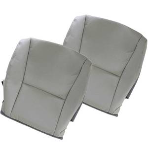 lot 5971 image: Sekeseauto Gray Driver and Passenger Side Bottom Perforated Leather Replacement Seat Covers Compatible with Lexus RX350 RX450 2010 2011 2012 2013 2014 2015