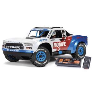 lot 5972 image: ARRMA RC Truck Mojave GROM 4X4 223S BLX BRUSHLESS Small Scale Desert Truck RTR with DSC, Battery & Charger Included, White, ARA2304ST2