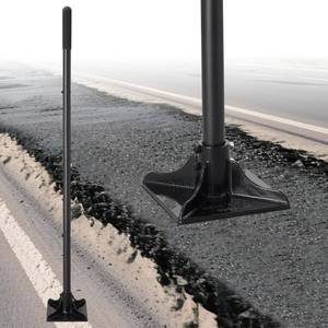 lot 5974 image: Tamper Tool Heavy Duty 8x 8 Steel Ground Tamper Tool for Garden Yard,58 Long Handle,Metal Hand Landscaping Tampers for Dirt,Soil,Concrete,Asphalt,Driveway Repairing,Pathway Ground Leveling