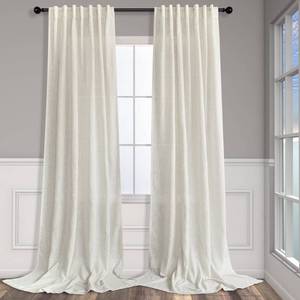 lot 6021 image: Pitalk 42 Inch Wide by 96 Inch Curtains for Dining Room Living Sliding Door Bathroom 2 Panel Sets Back Tab Rod Pocket Top Light Filter Linen Drapes for Bedroom Bay Window Picture 8 Feet Long 42 x 96