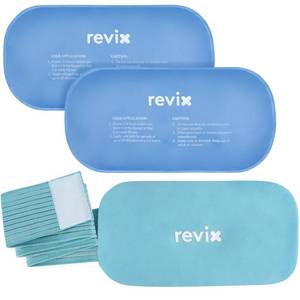 lot 6349 image: REVIX Cold Packs for Injuries, 2 Gel Packs, Soft and Flexible Hot & Cold Compress Large Ice Pack Wraps for Back, Knee, Leg and Ankle, Enhancing Comfort and Soothing Fatigue, 12 x 6