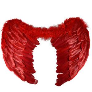 lot 6359 image: NOVELTY GIANT WWW.NOVELTYGIANT.COM Angel Heaven Fairy Godmother Feather Wings Red Valentines Day Cupid