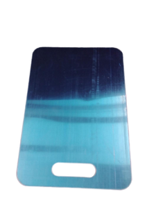 lot 6363 image: Blue metal cutting board 13x9 in
