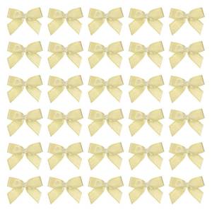 lot 6397 image: MECCANIXITY 60 Pcs Mini Ribbon Bow 1.2 Mini Fabric Satin Ribbon Flower Bows for Craft DIY Sewing Wedding Birthday Party, Brown