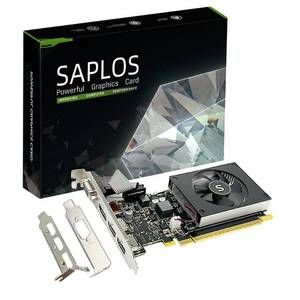lot 6427 image: SAPLOS GT 730 4GB Graphics Card, Dual HDMI, DisplayPort, VGA, DDR3 64-bit, Low Profile Video Card PC, DirectX 12, Computer GPU, Low Power, PCI Express x8