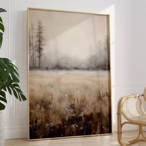 lot 6453 image: Dthllay Vintage Forest Prints Vintage Landscape Canvas Wall Art Neutral Picture Abstract Forest Painting Nature Landscape Wall Art for Home Decor Neutral Landscape Prints 16x24inch No Frame