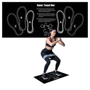 lot 6457 image: Squat Mat With Foot Position - Anti Slip Training Mat, Perfect for Leg and Abdominal Exercises. Squat Pads Can Activate Muscles and Prevent Sports Injuries,Lightweight and Portable.