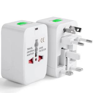 lot 6467 image: Bates- Universal Adapter for Travel, Compact International Power Adapter for USA, EU, UK, Australia, and India Outlets, All in One