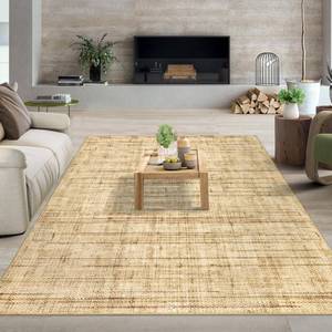 lot 9501 image: GarveeHome Living Room Rug 5x7 Rug Washable Rug for Bedroom Modern Rug Non Slip Braided Print Farmhouse Rug Soft Throw Rugs Low Pile Stain Resistant Carpet for Office Nursery Dining Room 5x7 Natural