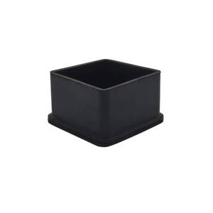 lot 10219 image: Flyshop Chair Leg Caps 2-Inch x 2-Inch Furniture Table Covers Chair Leg Floor Protectors Square Non-Slip Rubber Leg Tips 4 Pack, 50mm x 50mm
