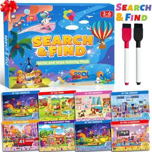 lot 10235 image: Search and Find Activity Books for Kids Ages 3-5, Car Airplane Travel Toys Games Activities for 3-5 4-8, Toddler Kid Road Trip Essentials, Preschool Learning Activities, Birthday Gifts for Boys Girls
