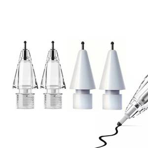 lot 10247 image: Replacement Pencil Tips for Apple Pencil Pro,Pencil Pro Tips fit for Apple 2nd 1st Gen USB-C,and Logitech Crayon Digital Pencil,Needle Pencil Tips with Case,Noiseless IPad Pro Pencil Sets(4B&2B) White