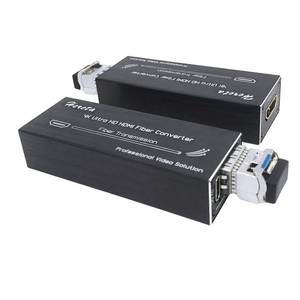 lot 12264 image: Hereta 4K HDMI Fiber Extender with SFP Module (LC Port) Mini Optical Transceiver Over Single Mode Optical Fiber Uncompressed No Losses No Latency Transmitting Video Data Rate up to 10.3Gbps