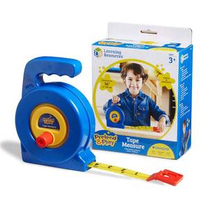 lot 12265 image: Learning Resources Pretend Play 3 Long Tape Measure - Kids Construction Toys, Preschool Activities, Pretend Play For Toddlers , Height Measurement Counting Tool, Fine Motor Skills, Homeschool