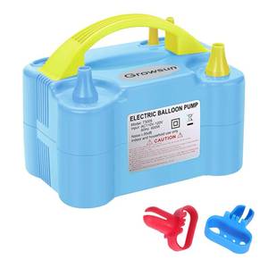 lot 12272 image: Growsun Electric Air Balloon Pump 110V 600W Balloon Blower Inflator for Garland Arch Party Decoration,Blue