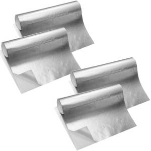 lot 12307 image: 4 Sheet 12 x 30 Aluminized Heat Shield Adhesive Backed Thermal Barrier Insulation Wrap Adhesive Thermal Barrier Foil Tape Heat Resistant Tape Automotive Exhaust High Temp Protection