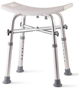 lot 13880 image: Dr. Kays Adjustable shower Chair for inside shower with Unique Heavy Duty Crossbar Supports, Shower Stool for the inside tub, Bath stool, adjustable shower chair for the elderly and disabled, 500 lbs