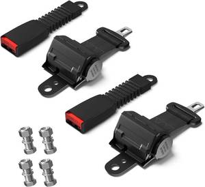 lot 13885 image: CLUBRALLY Golf Cart Seat Belts, 40 Retractable Universal Golf Cart Seatbelts Kit, Fits Club Car EZGO, Yamaha
