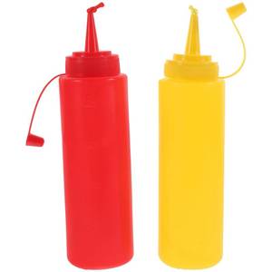 lot 14005 image: Kisangel 2Pcs Fake Ketchup Bottle Prank Toys Realistic Squirt Bottles for Halloween Parties April Fools Gag Fun 7.28 Inch