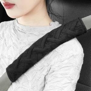 lot 14481 image: JUSTTOP 2-Pack Universal Car Seat Belt Pads Cover for A More Comfortable Driving, Seat Belt Shoulder Strap Covers Harness Pad for Car Interior Accessories(Black)