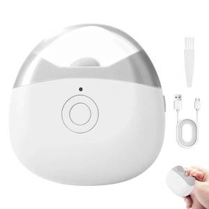 lot 16343 image: Electric Nail Clippers, 2 in 1 Automatic Nail Clipper, Upgraded Nail Trimmer with Led Light and 2 Speeds, USB Rechargeable Safety Fingernail Trimmer Suitable for All Nail Shapes and Ages (White)