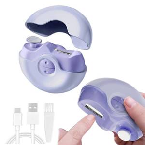 lot 16353 image: 2 in 1 Electric Polishing Automatic Nail Clippers,New Electric Nail Clipper Nail Trimmer with 2 Adjustable Speeds,Safe Nail Trimmer Electric Automatic for Adults,Kids, Seniors,Christmas Gift