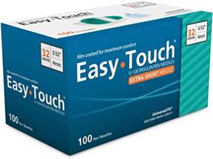 lot 18387 image: Easy Touch 32 Gauge 532 in 4mm Pen Needles